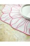 4 Pieces First Quality Linen Bloom Floral Pattern Embroidered American Serviette and Presentation Napkin - 2