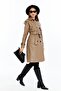 Reglan Sleeve Women's Leather Trench Coat/Jacket - 2