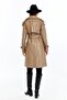 Reglan Sleeve Women's Leather Trench Coat/Jacket - 8