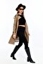 Reglan Sleeve Women's Leather Trench Coat/Jacket - 6