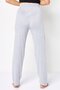 Women Embroidered Logo Drawstring Pajama Pants, Grey - 4