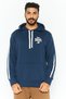 Men Sportswear Fit Graphic Print Hoodie, Navy