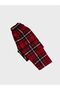 Cotton Suede Fabric Red Plaid Patterned Sleepband Shirt Collar Buttoned Pajama Set Suitable for Boy and Father - 6