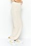 Women Regular Fit Textured Sweatpants, Cream - 2