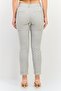 Women Cigarette Fit Solid Formal Pants, Grey - 3