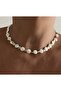 Acrylic Pearl Flake 2-Piece Bracelet-Necklace - 2