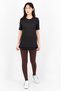 Women Sportswear Fit Brand Logo Training Tops, Black - 4