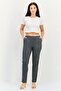 Women Regular Fit Textured Sweatpants, Grey - 2