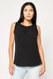 Women Sportswear Fit Sleeveless Outdoor Top, Black