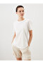 Esvab • Modern & Distinctive Openwork 100% Cotton Women's T-Shirt