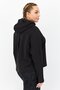 Women Relaxed Fit Brand Logo Long Sleeve Outdoor Hoodie, Black - 4