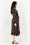 Women Floral Print Midi Dress, Multicolor - 3