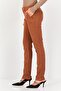Women Skinny Fit Solid Skinny Pants, Brown - 2