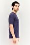 Men Sportswear Fit Short Sleeves Training T-Shirts, Dark Purple - 2