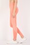 Women Sportswear Fit Brand Logo Training Leggings, Peach - 2