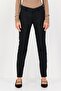 Women Cigarette Fit Heather Dress Pants, Charcoal