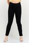 Women Slim Fit Washed Straight Leg Jeans, Black
