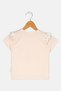Toddlers Girl Graphic Print Short Sleeve Top, Light Pink - 2