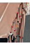 160X40 cm Combed Cotton Beaded Design Women's Shawl - 3