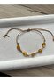 Amorphous Amber Stone Adjustable Rope Bracelet & Anklet Handmade - 3