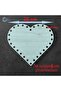 Wooden Heart Cream 20 cm 6 Pieces Bamboo Tray Knitting Plate Supla Perforated Base Crochet Base Craft Basket Base