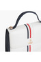 Logo Detail Satchel Bag with Flap Closure and Detachable Strap - 5