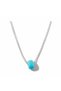 Women's Necklace – Classic Blue Evil Eye Beaded, Minimal Design, Antiallergic Silver Color - 2