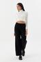 Buy Rope Lace-Up Knitwear Trousers Black