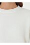 Soft Knitted Basic Sweater - Ecru - - 5