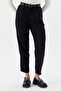 Belted High Waist Trousers Black - 2