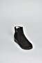 V324800402 Black Genuine Leather Suede Women's Boots - 5