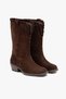 Dema Brown Suede Leather Women's Boots - 5