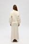 Eskara Zippered Ecru Knitwear Cardigan - 5