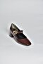 T820010360 Brown Rustic Thick Heeled Women's Shoes - 6