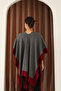 Tasseled Color Block Winter Knitwear Shawl - 5