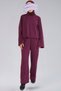 Seasonal Crop Pants Set - Crop & Straight Leg Pants Seasonal Fabric Women's Top-Bottom Set