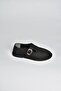 V846871002 Black Suede Casual Women's Shoes - 5