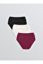 Plum High Waist Plain Classic Panties 3-Pack - 2