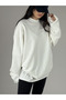 Oversize Ecru Women's Sweatshirt