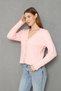Women's V-Neck Pearl Button Soft Textured Hair Knitwear Cardigan 70917 - 5