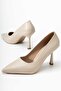 Parhis Beige Women's High Heel Shoes Stiletto - 2