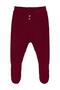 3-12 Months Sweatpants with Booties - Claret Red 3-6 Months
