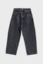 Men's Smoked Color 3W5-14 Loose Baggy Fit Wide Cut Pocket Embroidery Detailed Denim Jean - 4