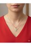 Stainless Steel Zircon Stone Phoenix Bird Women's Necklace Gold Yellow - 3