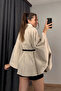 Women's Winter Cashmere Poncho - 2