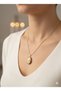 Far City Alya Stainless Steel Phoenix Zircon Stone Modern Stylish Non-Tarnish Gold Women's Necklace