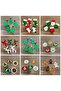 Handmade Christmas Tree Ornament, Pine Tree Ornament, Christmas Tree Ornament, Pine with 5 Felt Pom-Poms - 5