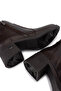 Women's Genuine Leather Brown Heeled Boots - 4