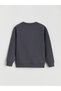 Anthracite Crew Neck California Printed Boys' Sweatshirt - 2