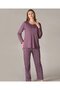 Long Sleeve Seasonal Pajama Set Viscose 790-35 - 4